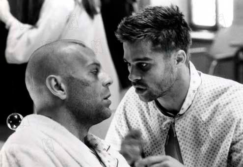 12 monos : Foto Bruce Willis, Brad Pitt, Terry Gilliam