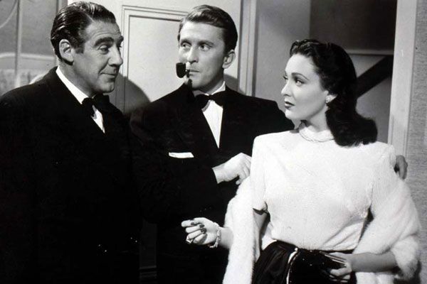 Foto Joseph L. Mankiewicz, Kirk Douglas