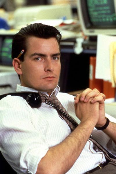 Foto Charlie Sheen, Oliver Stone