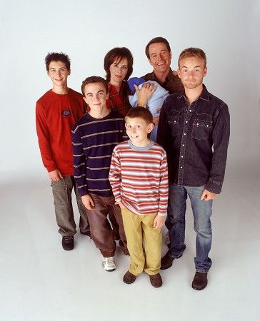 Foto Jane Kaczmarek, Frankie Muniz, Bryan Cranston, Erik Per Sullivan, Christopher Masterson, Justin Berfield