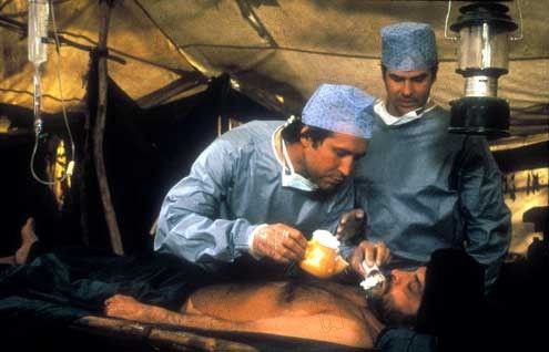 Foto John Landis, Dan Aykroyd, Chevy Chase