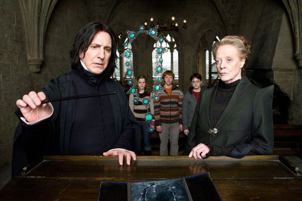 Harry Potter y el misterio del príncipe : Foto Maggie Smith, Daniel Radcliffe, Alan Rickman, Emma Watson, Rupert Grint