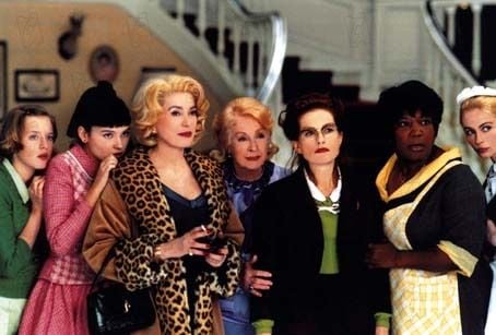 8 femmes : Foto François Ozon, Catherine Deneuve, Ludivine Sagnier, Emmanuelle Béart, Isabelle Huppert