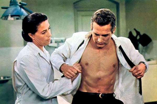 Foto Alfred Hitchcock, Paul Newman