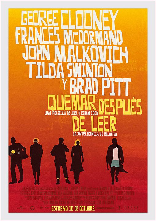 Quémese después de leerse : Póster