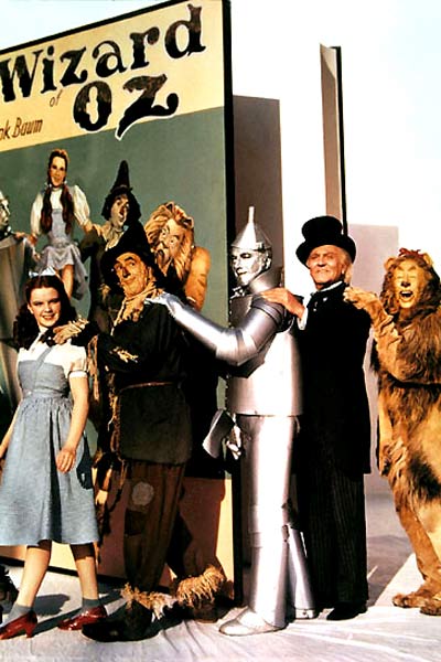 El mago de Oz : Foto Frank Morgan, Ray Bolger, Bert Lahr, Judy Garland, Victor Fleming