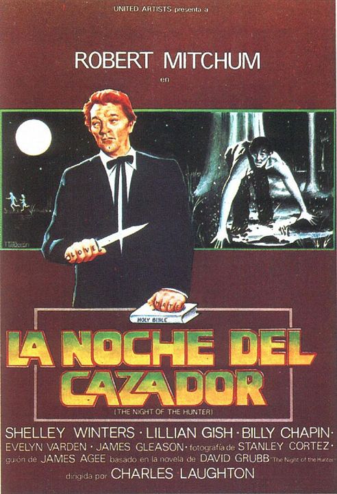 La noche del cazador : Póster