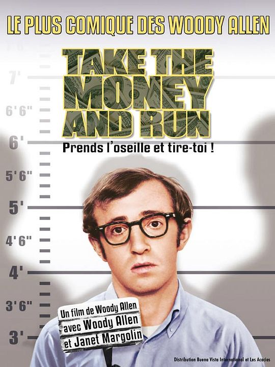 Toma el dinero y corre : Póster