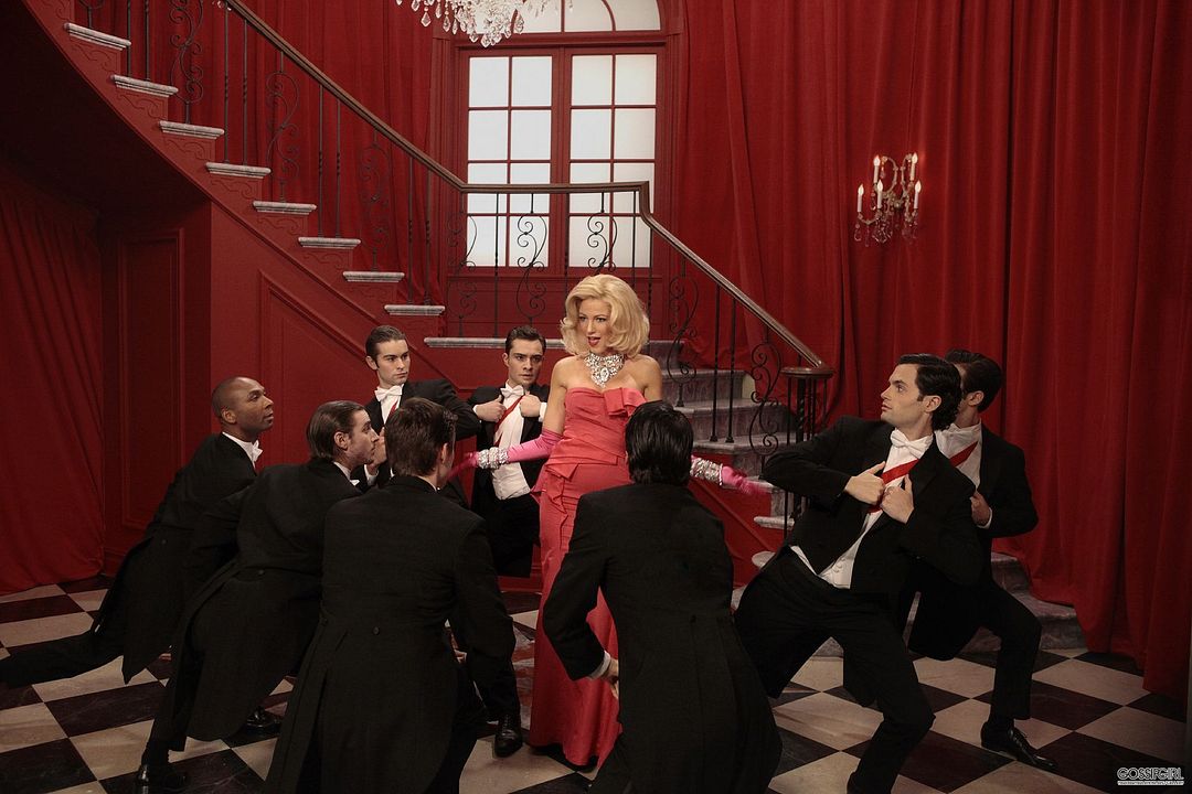 Gossip Girl : Foto Hugo Becker, Penn Badgley, Blake Lively, Ed Westwick, Chace Crawford