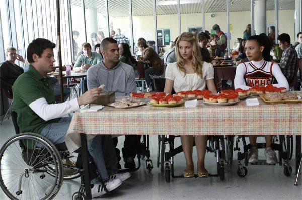 Foto Naya Rivera, Cory Monteith, Dianna Agron, Mark Salling