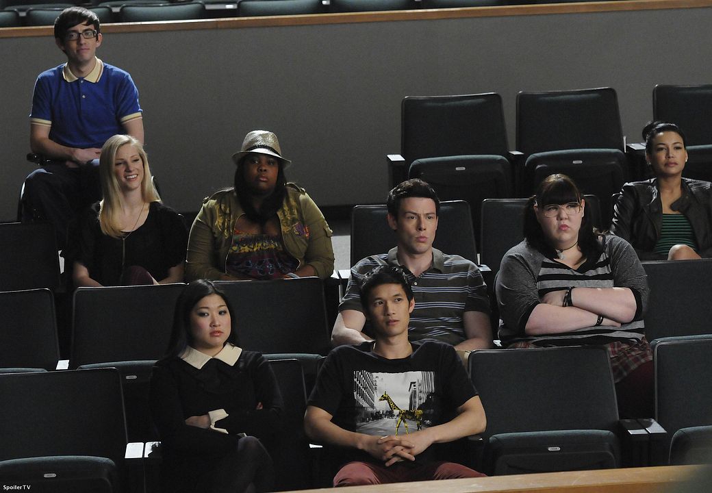 Glee : Foto Amber Riley, Jenna Ushkowitz, Kevin McHale, Harry Shum Jr., Heather Morris, Naya Rivera, Cory Monteith