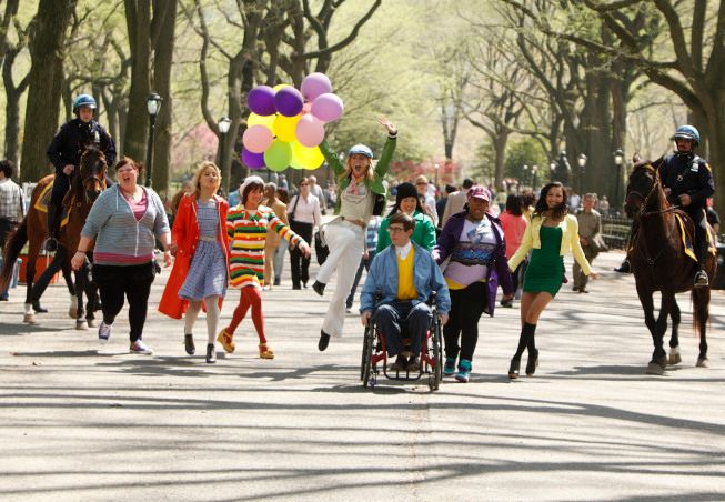 Glee : Foto Amber Riley, Jenna Ushkowitz, Naya Rivera, Kevin McHale, Heather Morris, Lea Michele, Dianna Agron