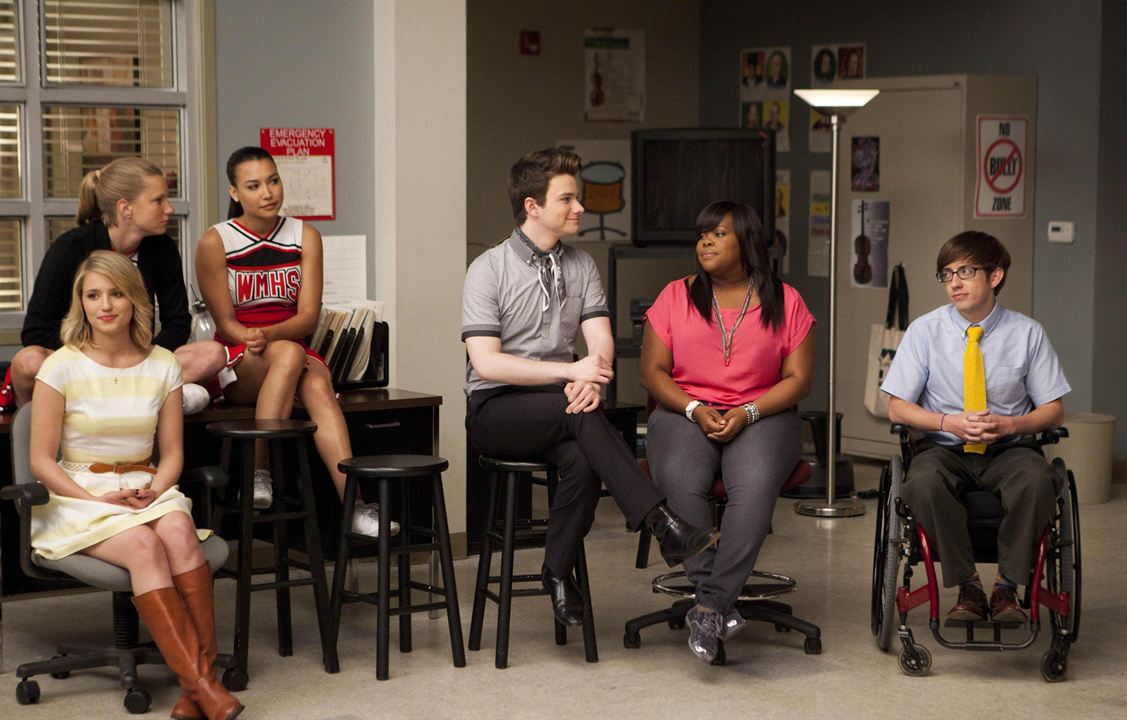 Glee : Foto Amber Riley, Kevin McHale, Heather Morris, Chris Colfer, Naya Rivera, Dianna Agron