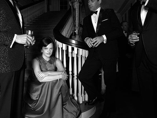 Foto Jon Hamm, Elisabeth Moss