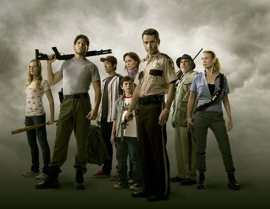Foto Sarah Wayne Callies, Jon Bernthal, Emma Bell, Laurie Holden, Steven Yeun, Chandler Riggs, Andrew Lincoln