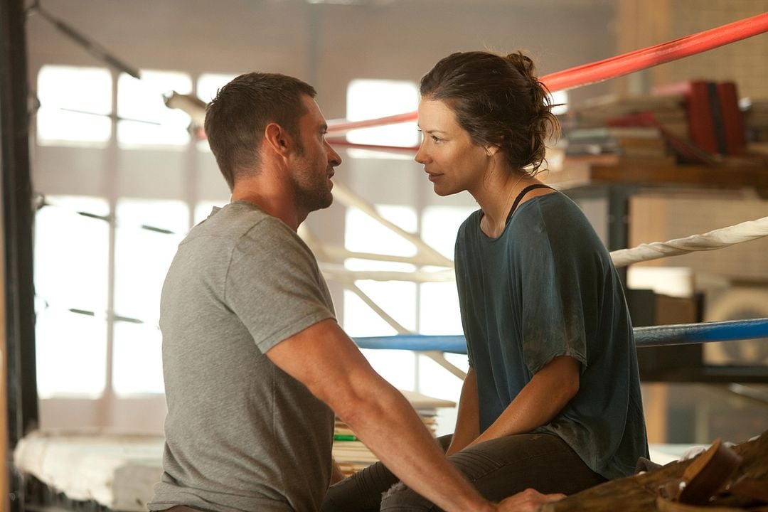 Gigantes de acero : Foto Evangeline Lilly, Hugh Jackman