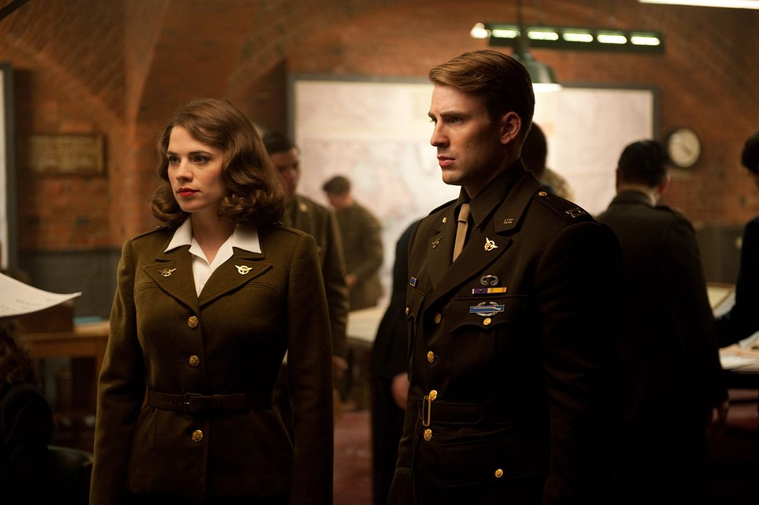 Capitán América: El primer vengador : Foto Hayley Atwell, Joe Johnston, Chris Evans