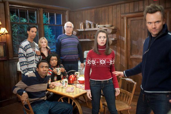 Community : Foto Joel McHale, Ken Jeong, Chevy Chase, Gillian Jacobs, Alison Brie, Donald Glover, Yvette Nicole Brown