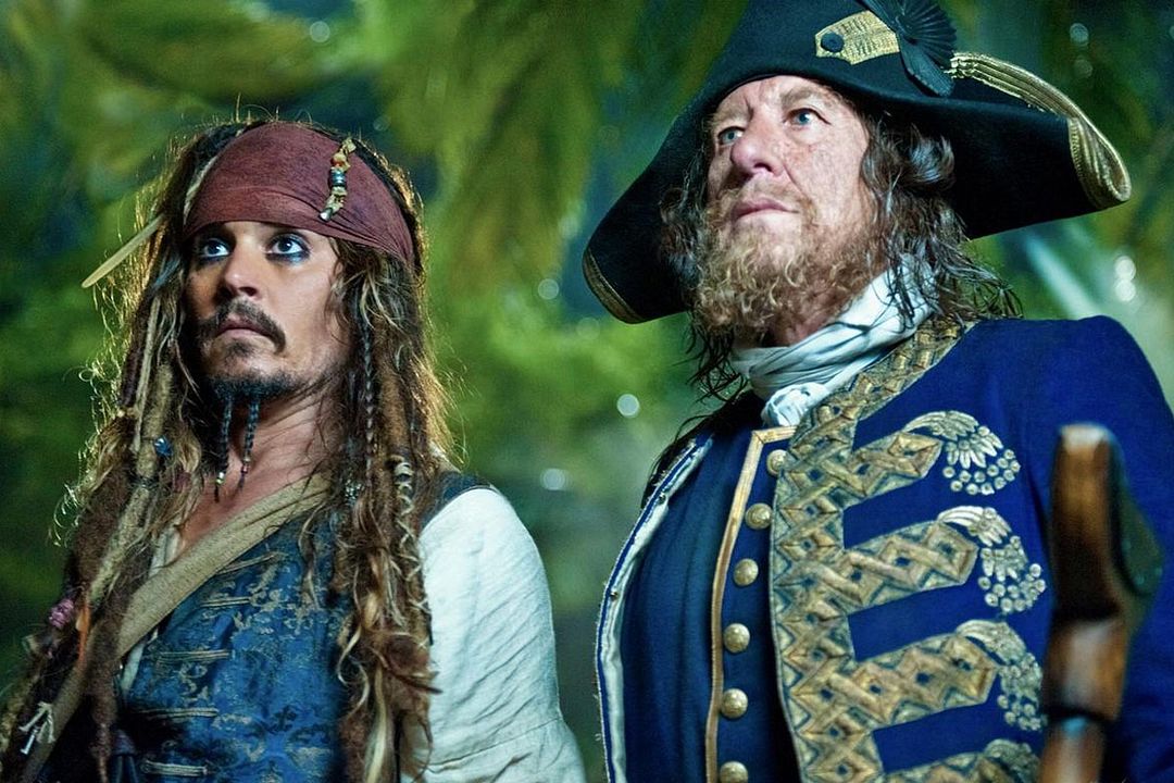 Piratas del Caribe: Navegando aguas misteriosas : Foto Johnny Depp, Geoffrey Rush