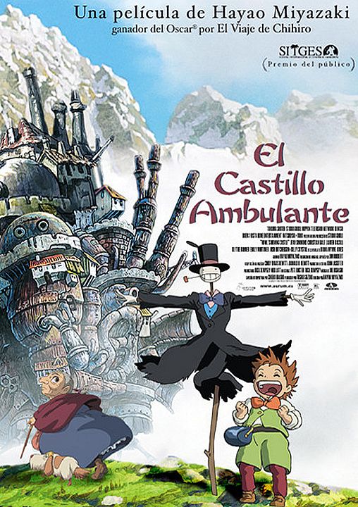 El increíble castillo vagabundo : Póster