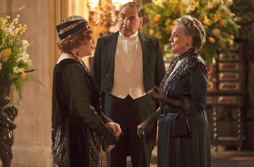Downton Abbey : Foto Jim Carter, Maggie Smith, Shirley MacLaine
