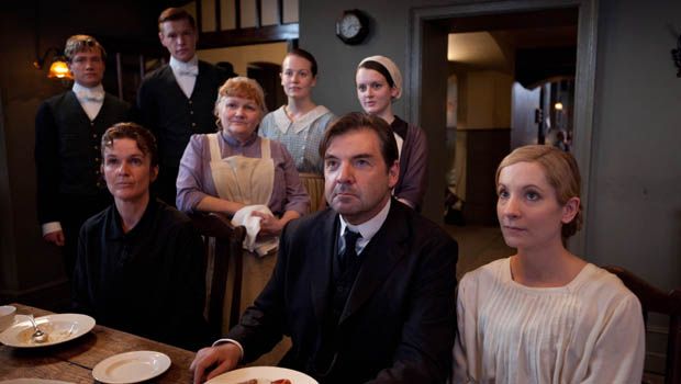 Downton Abbey : Foto Siobhan Finneran, Brendan Coyle, Lesley Nicol