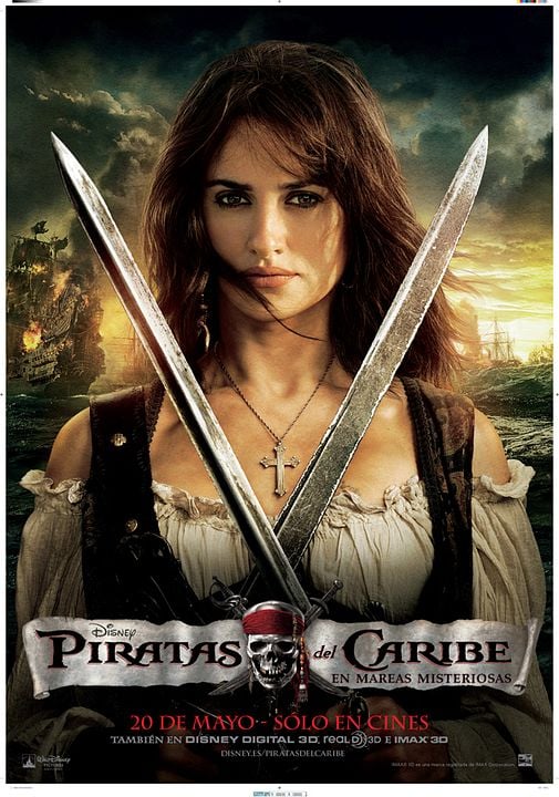 Piratas del Caribe: Navegando aguas misteriosas : Póster