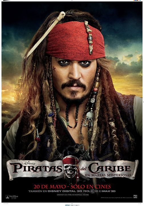 Piratas del Caribe: Navegando aguas misteriosas : Póster