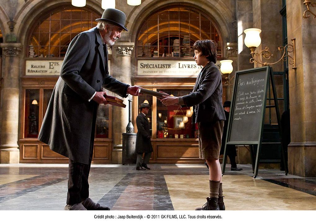 La invención de Hugo Cabret : Foto Christopher Lee, Asa Butterfield