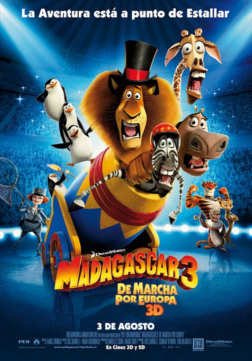 Madagascar 3: Los fugitivos : Póster