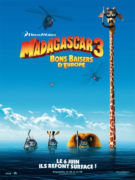 Madagascar 3: Los fugitivos : Póster