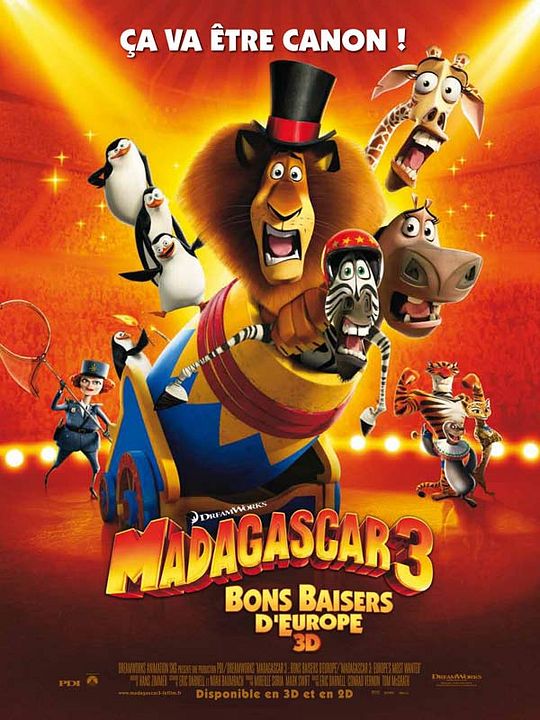 Madagascar 3: Los fugitivos : Póster