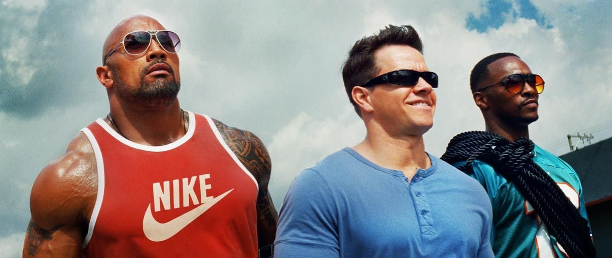 Sangre, sudor y gloria : Foto Anthony Mackie, Mark Wahlberg, Dwayne Johnson