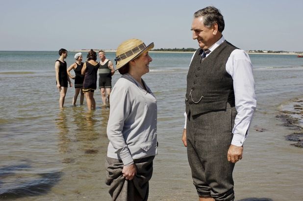 Downton Abbey : Foto Phyllis Logan, Jim Carter