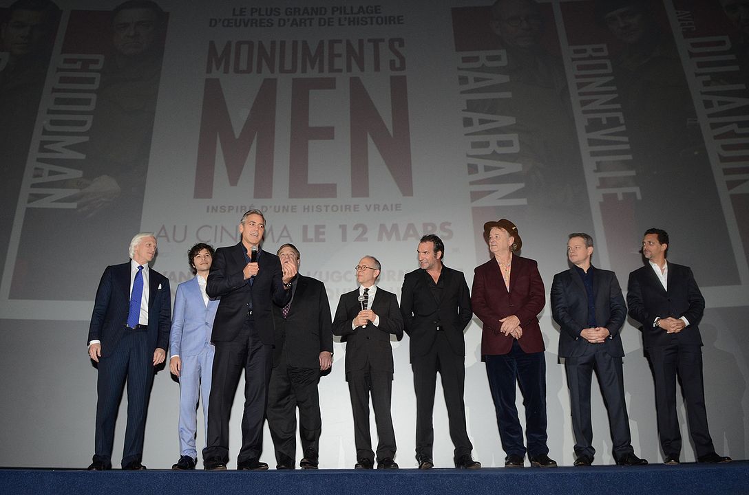 Operación Monumento : Cobertura de revista Bill Murray, George Clooney, John Goodman, Jean Dujardin, Matt Damon