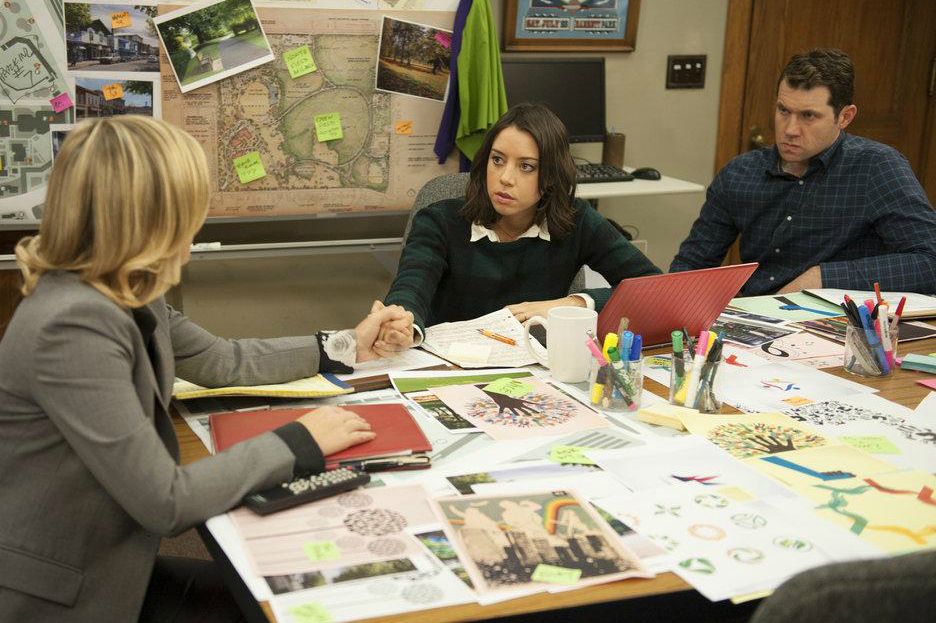 Parks and Recreation : Foto Amy Poehler, Aubrey Plaza, Billy Eichner