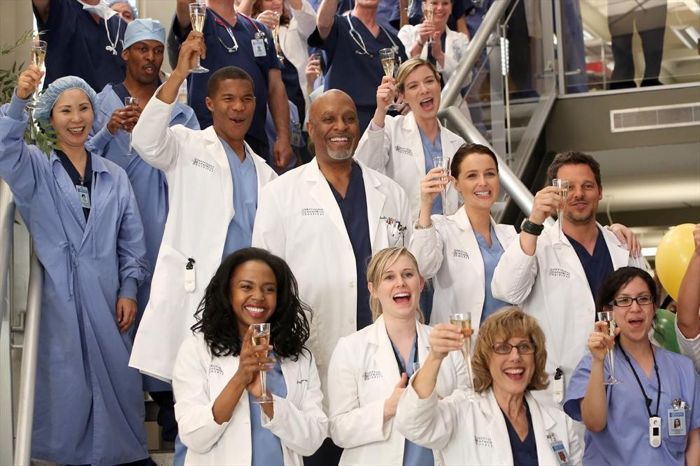 Grey's Anatomy : Foto Justin Chambers (I), Gaius Charles, Camilla Luddington, Jerrika Hinton, James Pickens Jr.