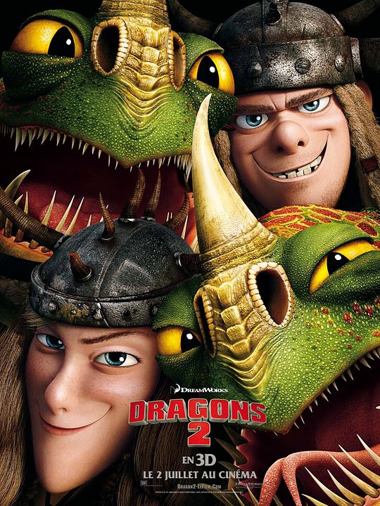 Cómo entrenar a tu dragón 2 : Póster