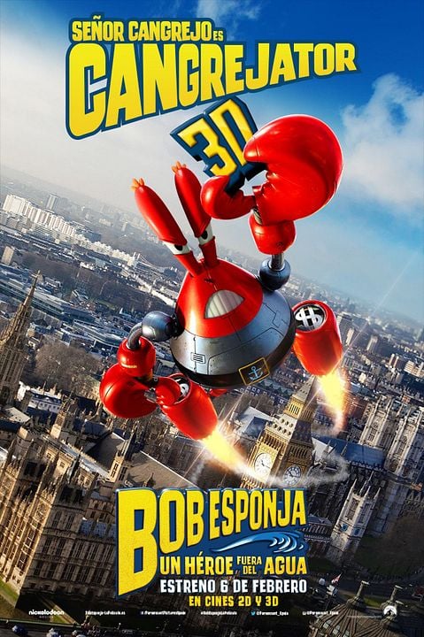 Bob Esponja: Un héroe fuera del agua : Póster