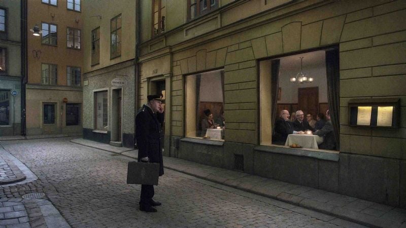 Una paloma se posó en una rama a reflexionar sobre la existencia : Foto