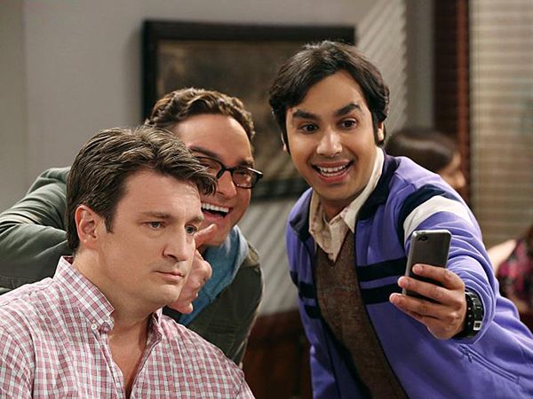 The Big Bang Theory : Foto Kunal Nayyar, Johnny Galecki, Nathan Fillion