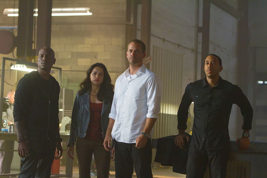 Rápidos y furiosos 7 : Foto Paul Walker, Tyrese Gibson, Michelle Rodriguez, Ludacris