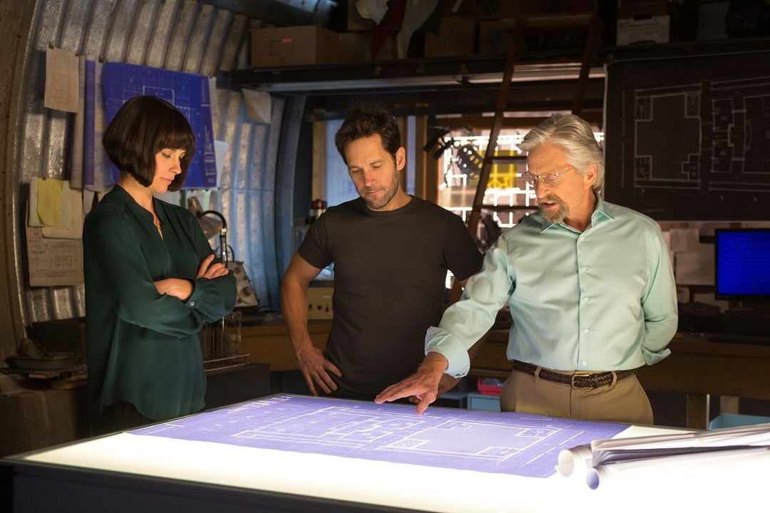 Ant-Man : Foto Paul Rudd, Evangeline Lilly, Michael Douglas