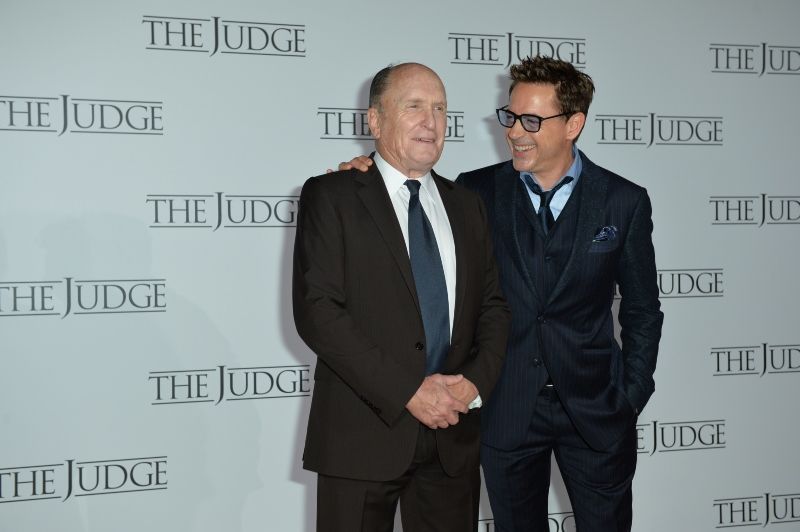 El juez : Cobertura de revista Robert Duvall, Robert Downey Jr.