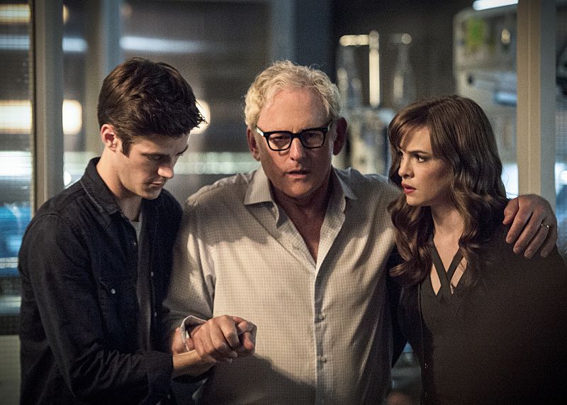 Flash : Póster Grant Gustin, Victor Garber, Danielle Panabaker