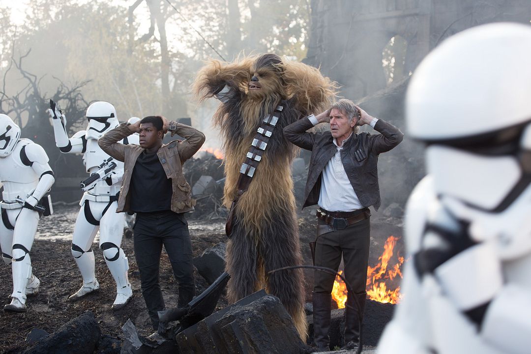 Star Wars: El despertar de la Fuerza : Foto Harrison Ford, John Boyega, Peter Mayhew