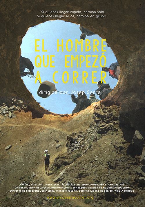 El hombre que empezó a correr : Póster