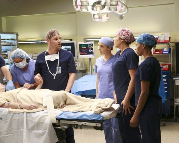 Grey's Anatomy : Foto Sara Ramirez, Camilla Luddington, Kelly McCreary, Justin Chambers (I)