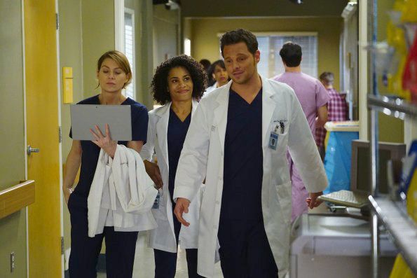 Grey's Anatomy : Foto Justin Chambers (I), Ellen Pompeo, Kelly McCreary