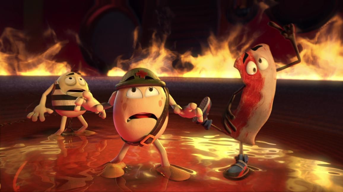 Un gallo con muchos huevos : Foto